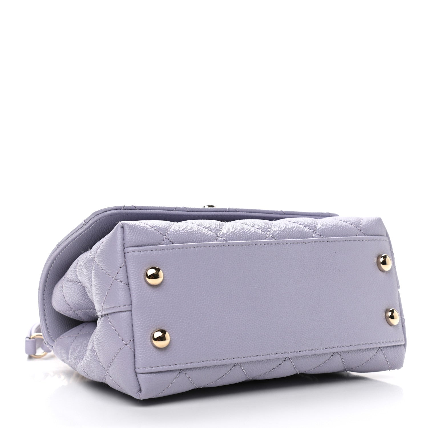 Chanel Caviar Quilted Extra Mini Coco Handle Flap Light Purple 4 of 12