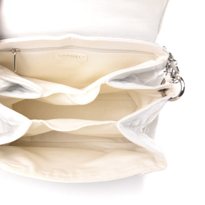 Chanel Caviar Quilted Timeless Accordion Flap White 5 of 11