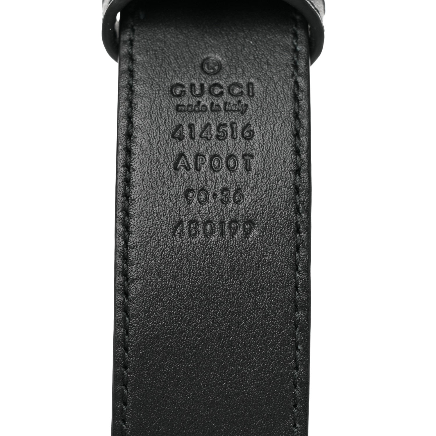 Gucci Calfskin Double G 30mm Belt 90 36 Black 3 of 4
