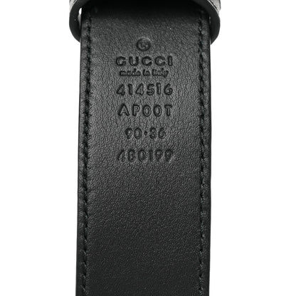 Gucci Calfskin Double G 30mm Belt 90 36 Black 3 of 4