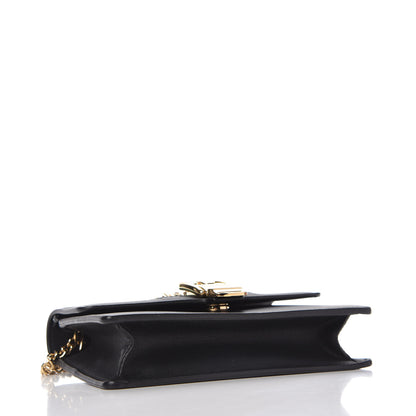 Gucci Calfskin Super Mini Sylvie Chain Shoulder Bag Black 4 of 10