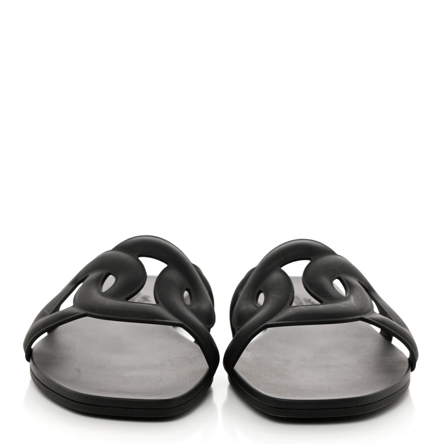 Rubber Aloha Sandals 36 Black