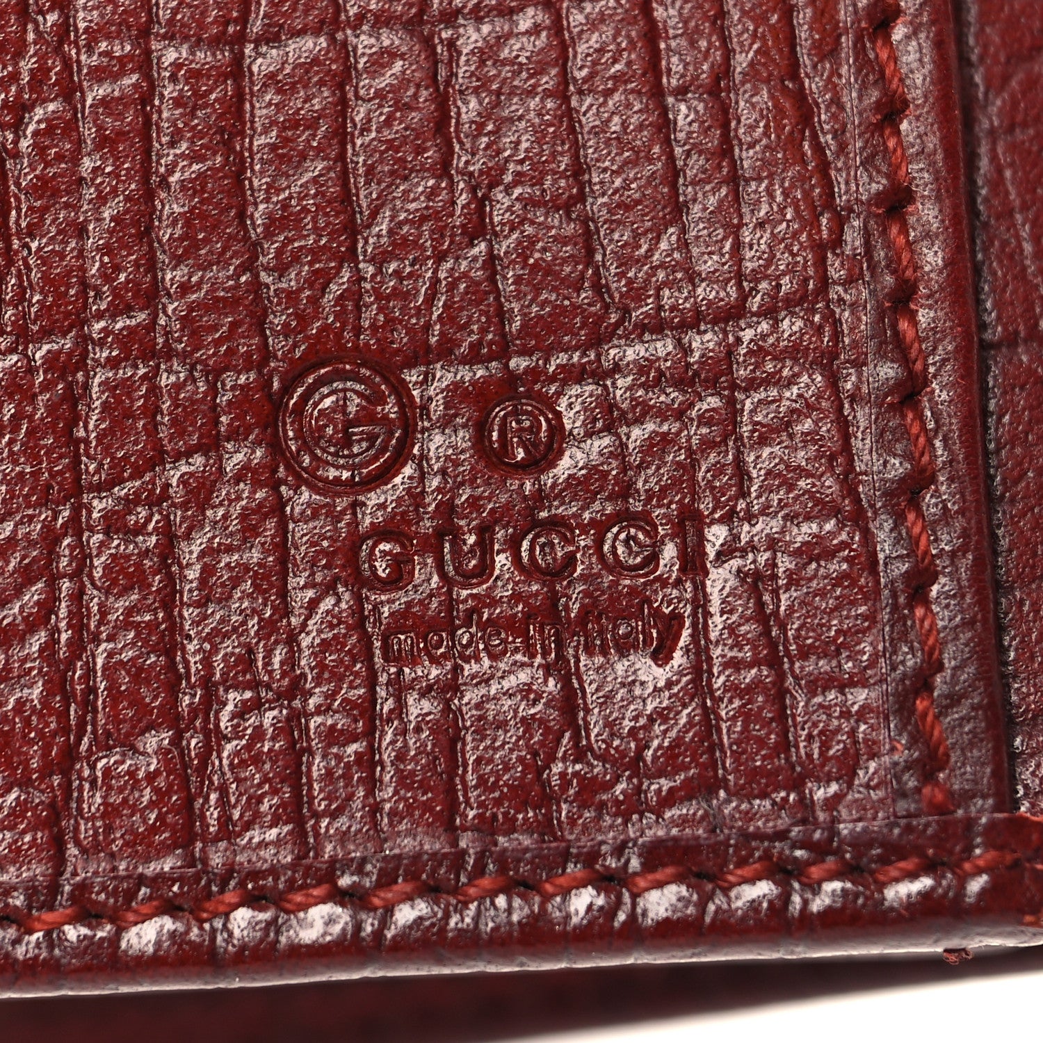 Gucci Calfskin Studded Soho Continental Wallet Red 7 of 12