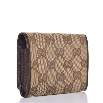 Gucci GG Monogram Card CaseFlap Wallet Dark Brown 3 of 7