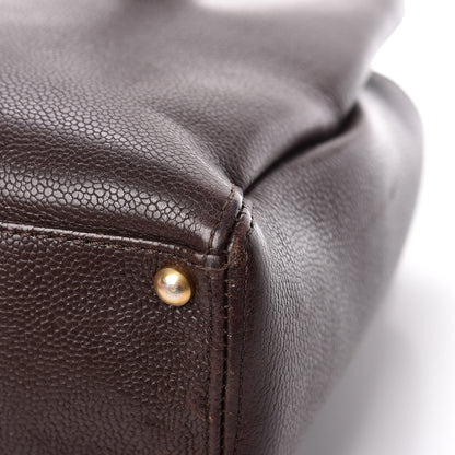 Chanel Caviar Small Tote Brown 20 of 21