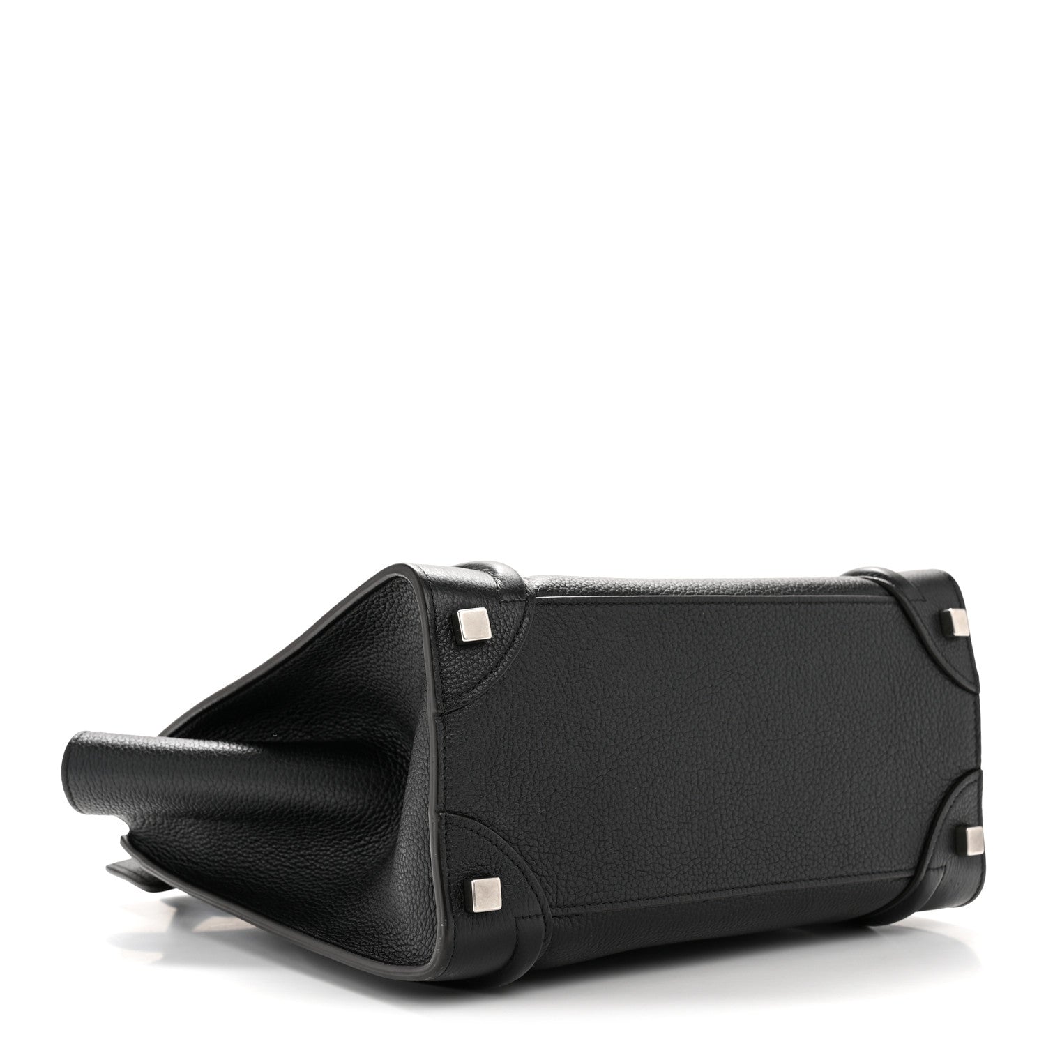 Celine Drummed Calfskin Micro Luggage Black 7 of 19
