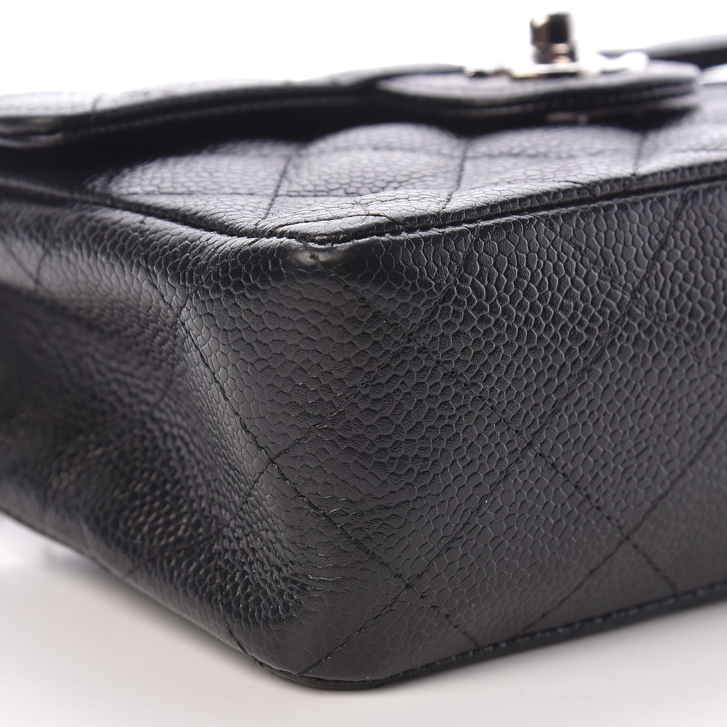 Chanel Caviar Quilted Mini Square Flap Black 11 of 12