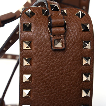 Valentino Garavani Grained Calfskin Rockstud Bucket Bag Deep Cuir 9 of 9