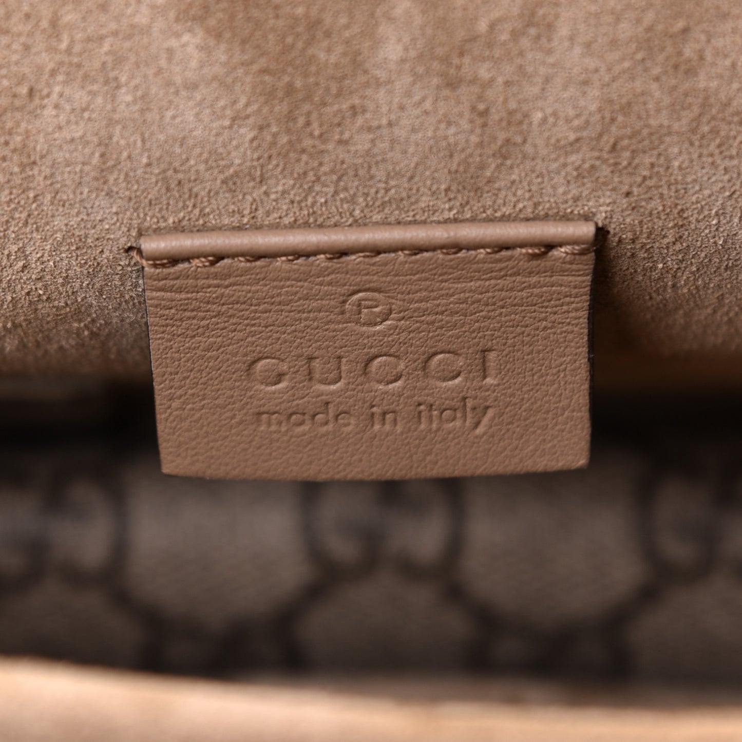 GG Supreme Monogram Mini Dionysus Shoulder Bag Taupe