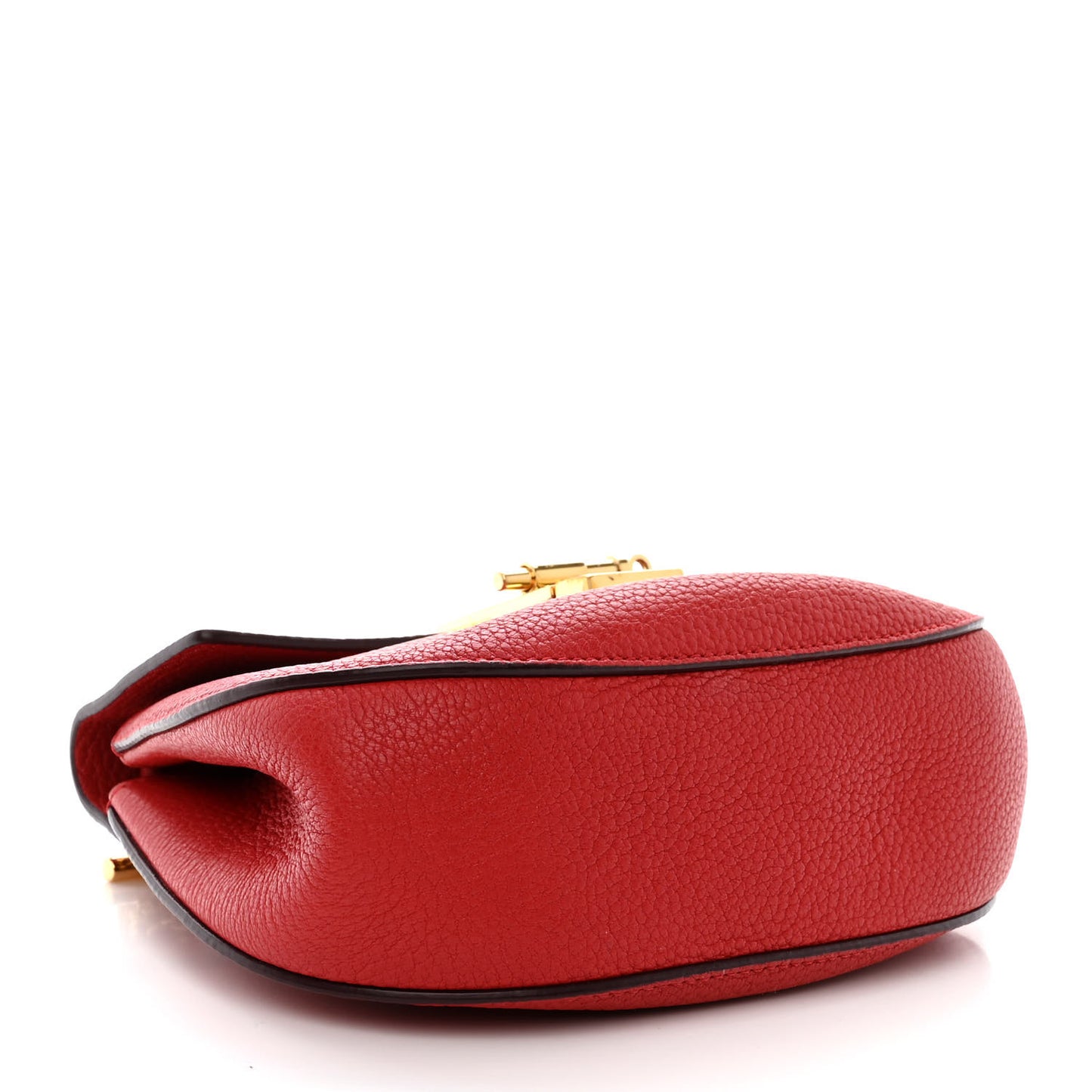 Grained Lambskin Mini Drew Shoulder Bag Plaid Red