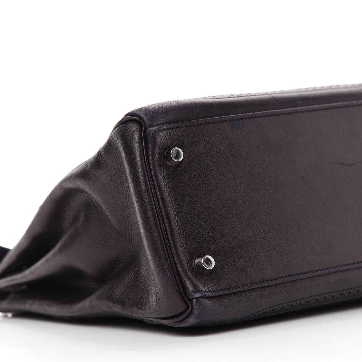 Hermes Taurillon Clemence Swift Ghillies Kelly 32 Black 6 of 14