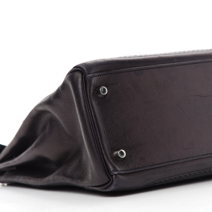 Hermes Taurillon Clemence Swift Ghillies Kelly 32 Black 6 of 14