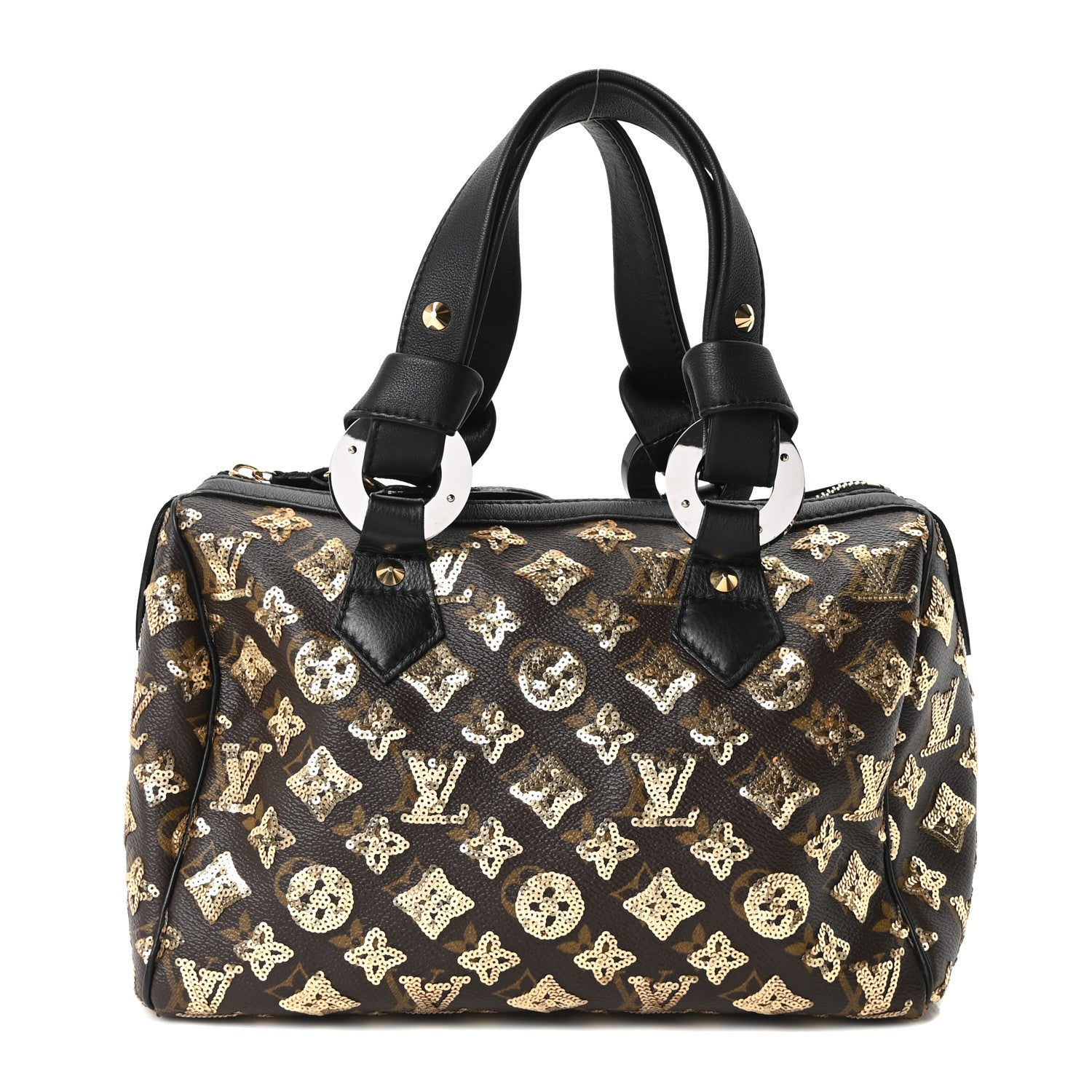 Louis Vuitton Monogram Sequins Eclipse Speedy 28 Gold 1 of 9
