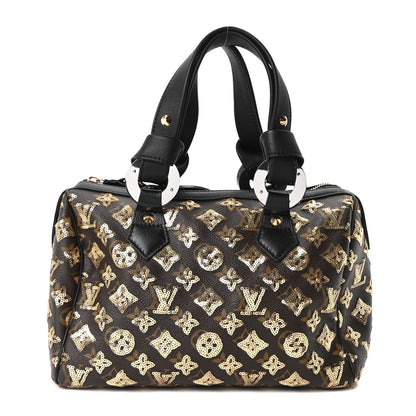 Louis Vuitton Monogram Sequins Eclipse Speedy 28 Gold 1 of 9