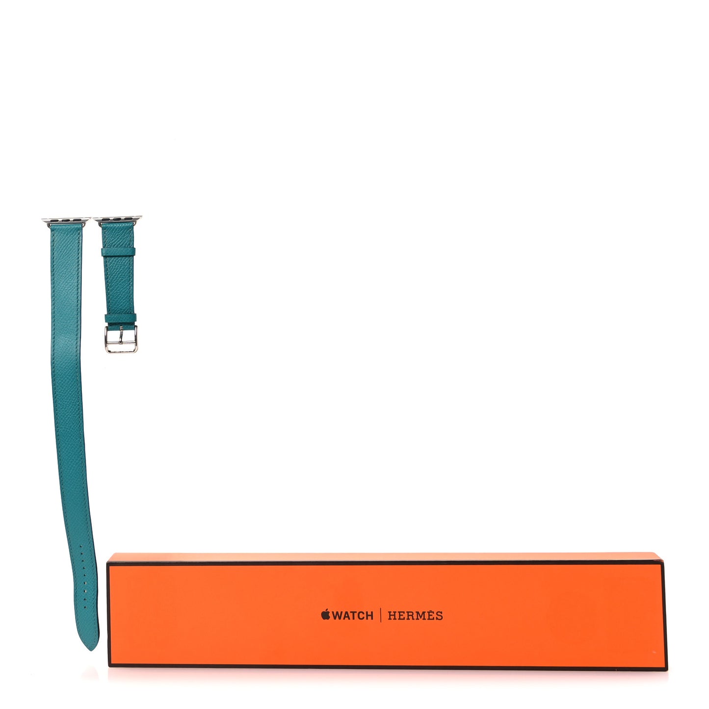 Epsom 38mm Apple Watch Double Tour Strap Bleu Paon