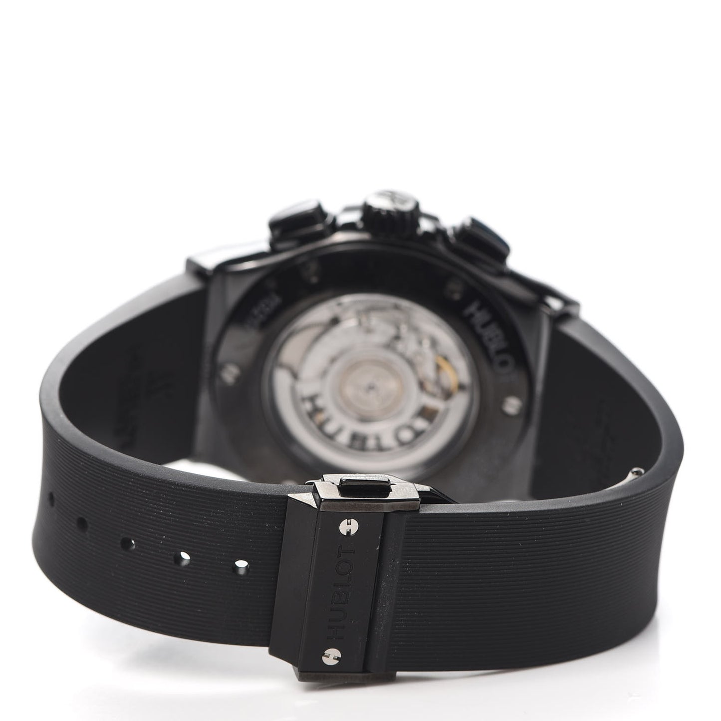 Titanium Ceramic Alligator 45mm Classic Fusion Aerofusion Chronograph Automatic Watch Black 525.CM.0170.RX