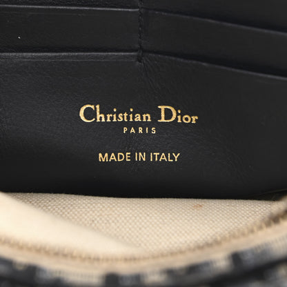 Christian Dior Oblique Saddle Chain Pouch Blue 6 of 9