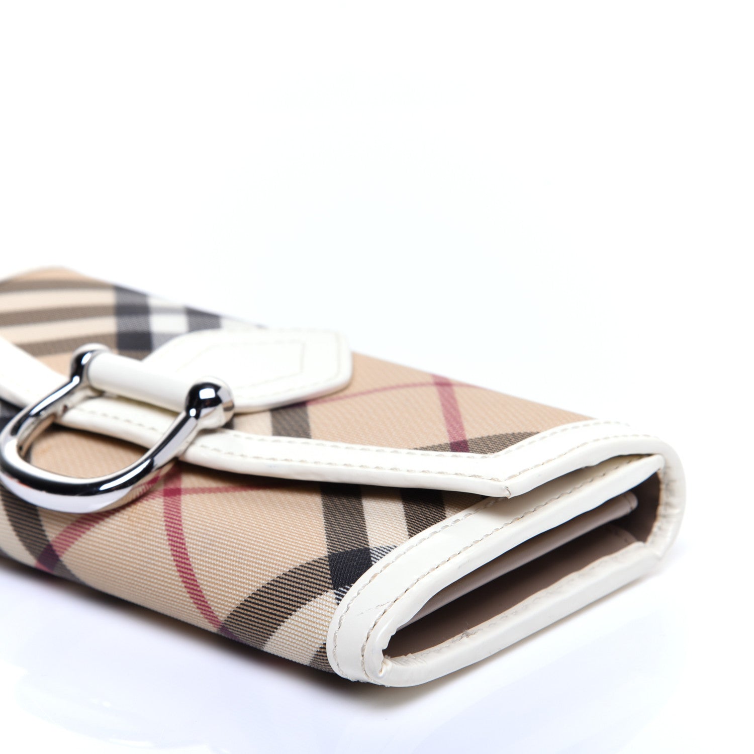 Burberry Nova Check Penrose Continental Wallet White 7 of 12