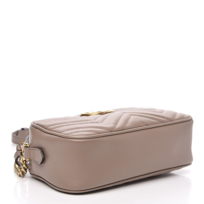 Gucci Calfskin Matelasse Small GG Marmont Chain Shoulder Bag Porcelain Rose 4 of 11