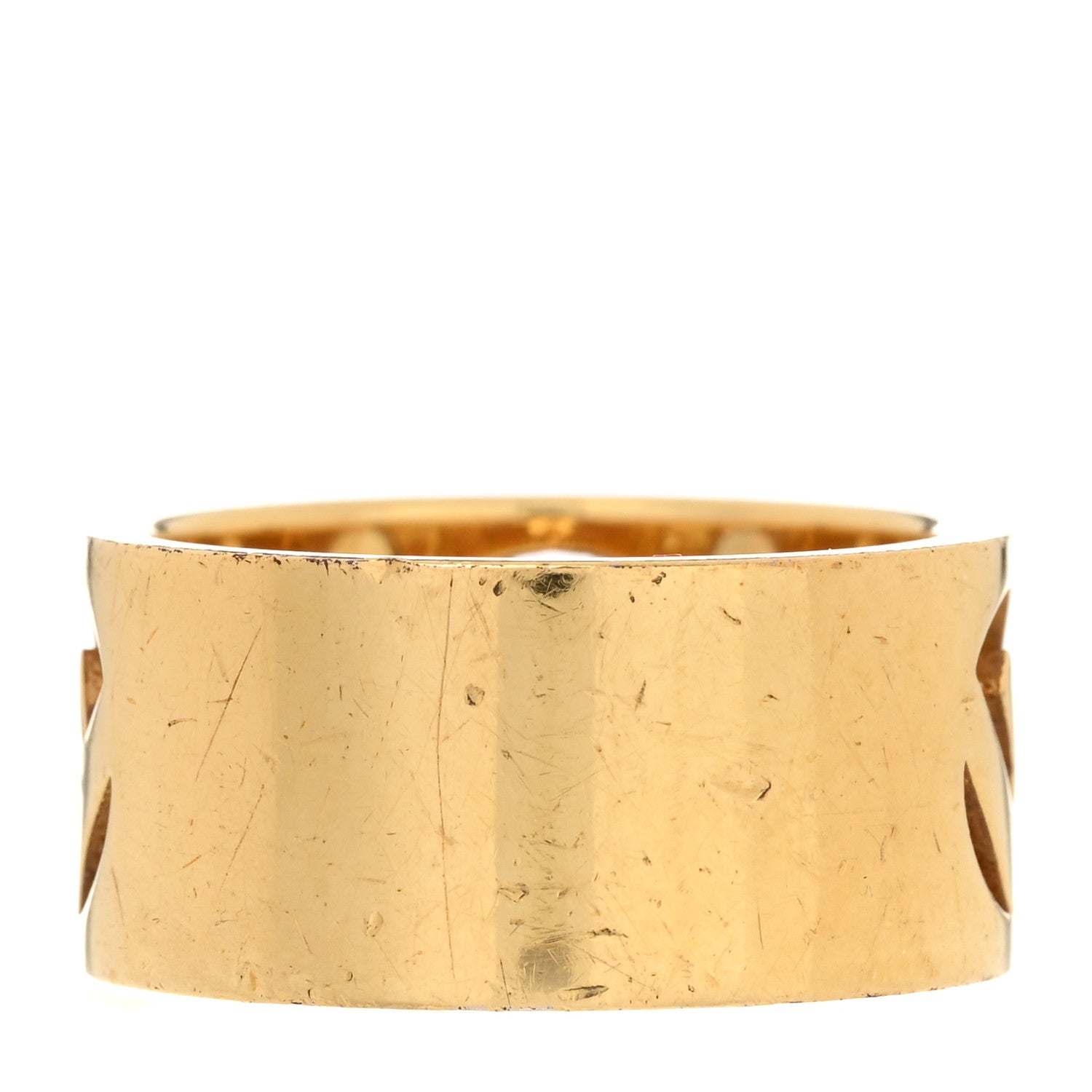 Fendi Crystal FF Ring 58 8.25 Gold 3 of 5
