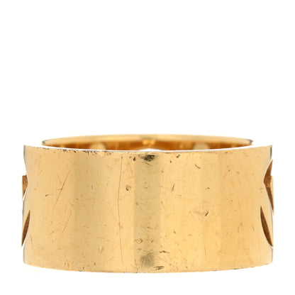 Fendi Crystal FF Ring 58 8.25 Gold 3 of 5