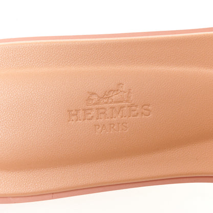 Hermes Box Calfskin Oran Sandals 36.5 Granit Rose 7 of 8