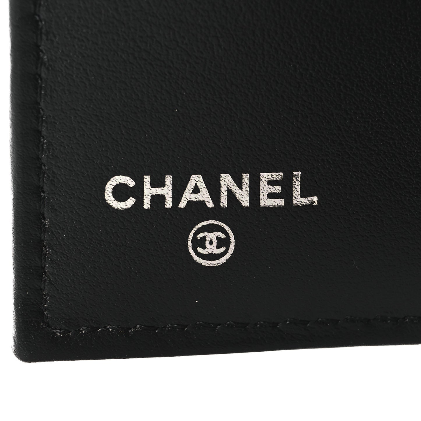 Calfskin Quilted Compact Bifold Wallet So Black