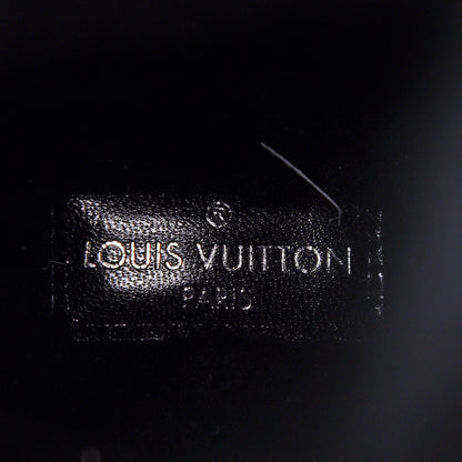 Louis Vuitton Suede Calfskin Monogram Embossed Snowball Flat Half Boots 35.5 Black 6 of 8