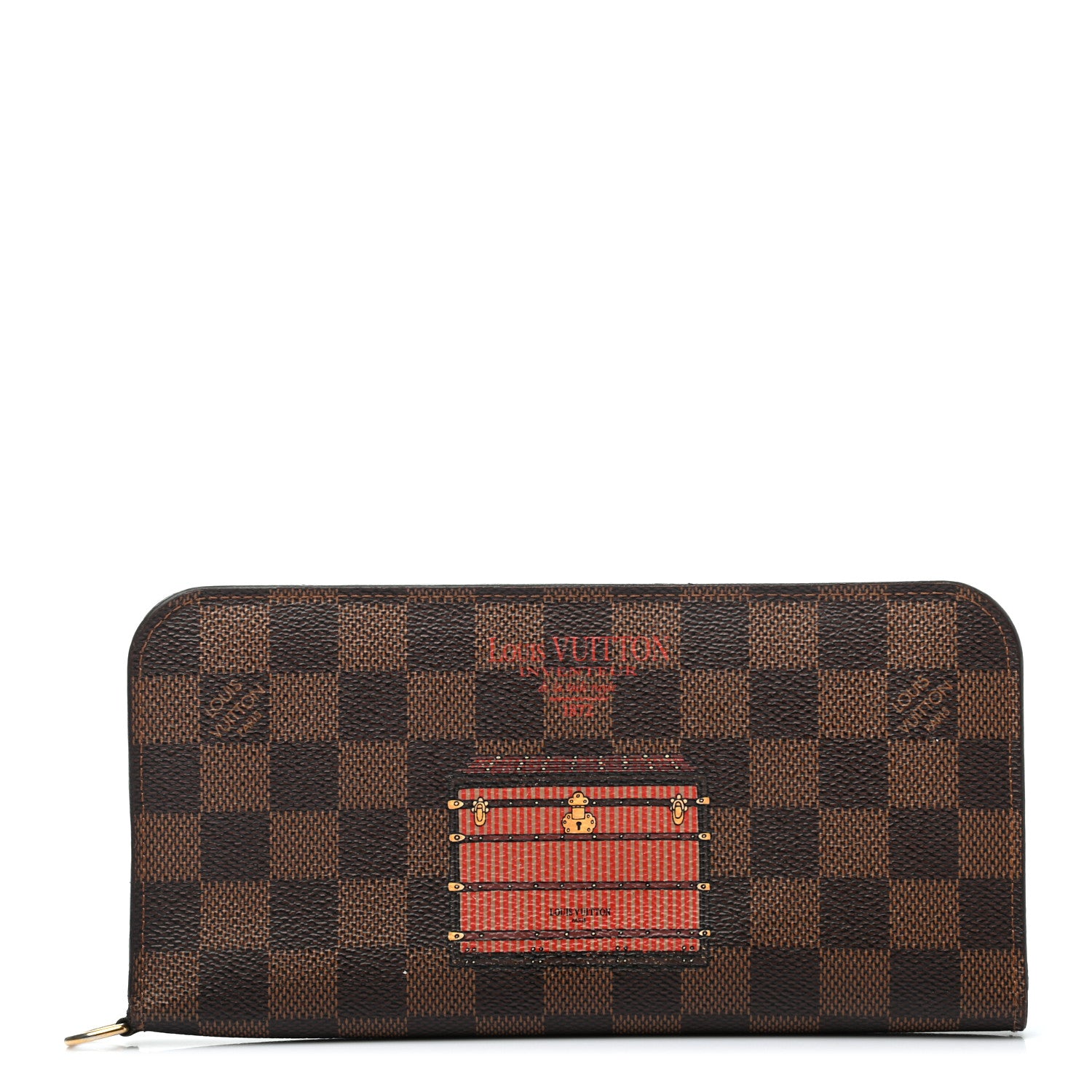 Louis Vuitton Damier Ebene Trunks and Locks Insolite Wallet 2 of 20