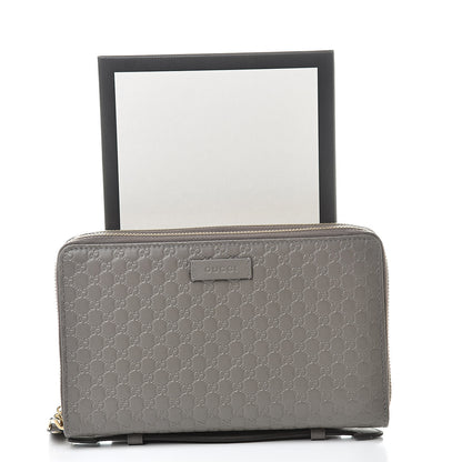 Gucci Soft Microguccissima Zip Around Top Handle Travel Wallet Loess 9 of 9