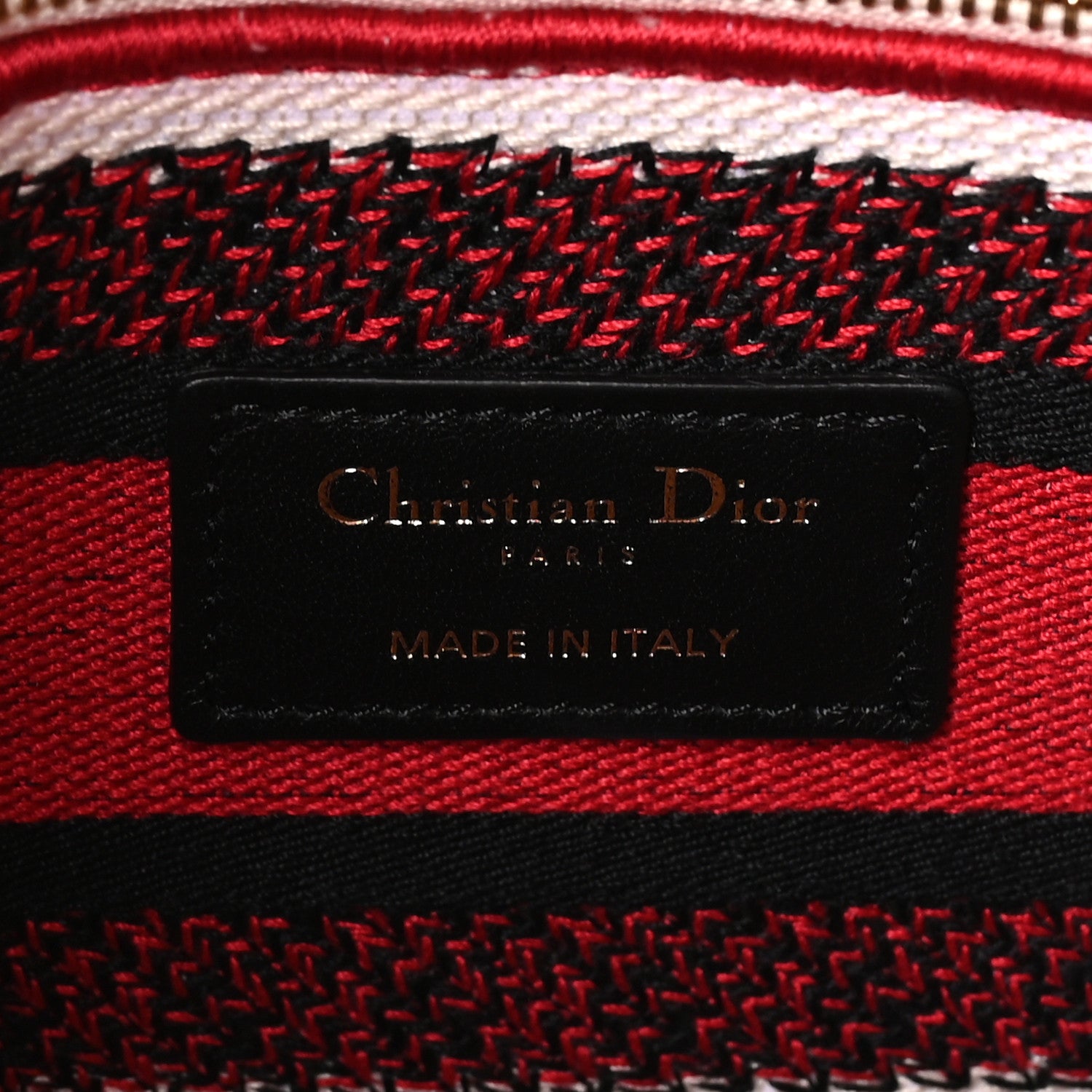 Christian Dior Canvas Medium DiorAmour Dots Lady D-Lite Red 6 of 9