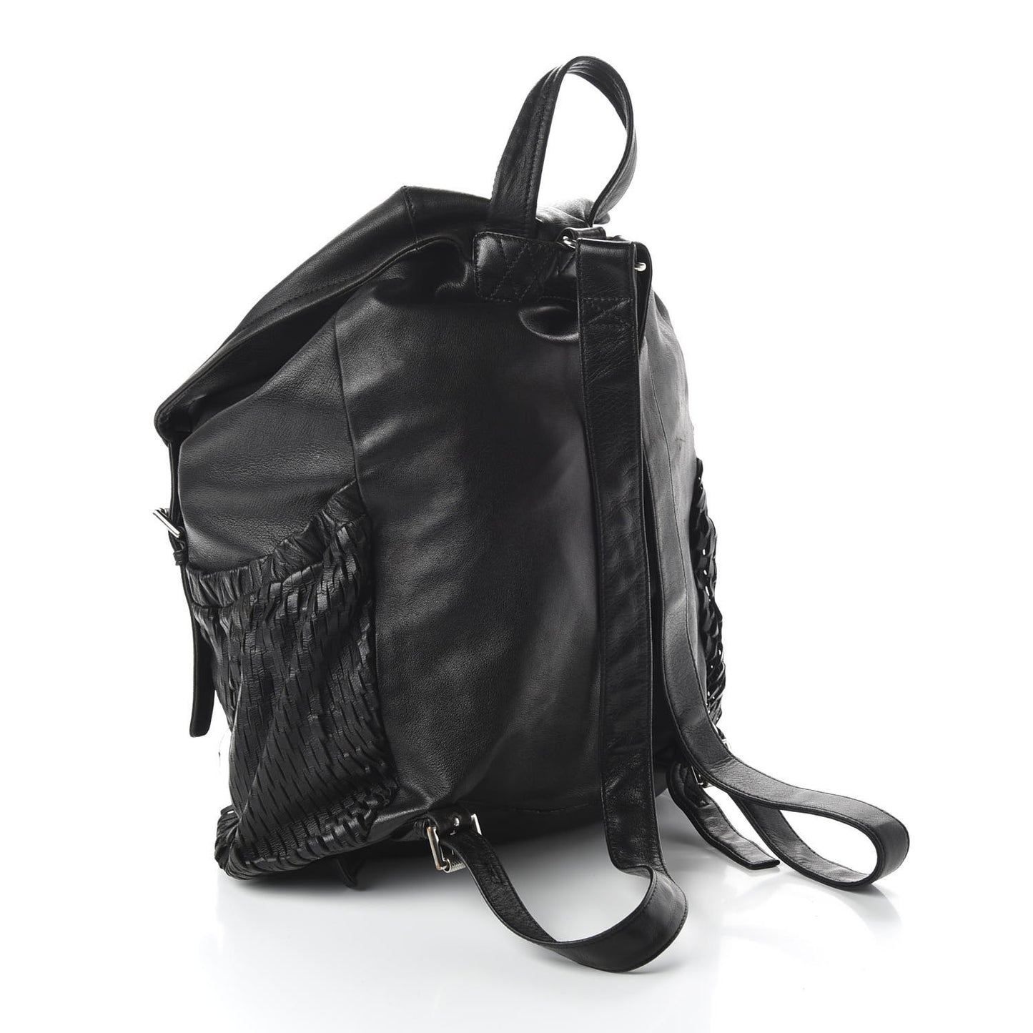Lambskin Backpack Bag Black