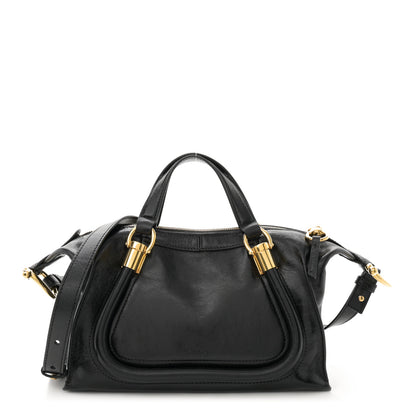 Chloe Natural Shiny Calfskin Small Paraty 24 Bag Black 1 of 10