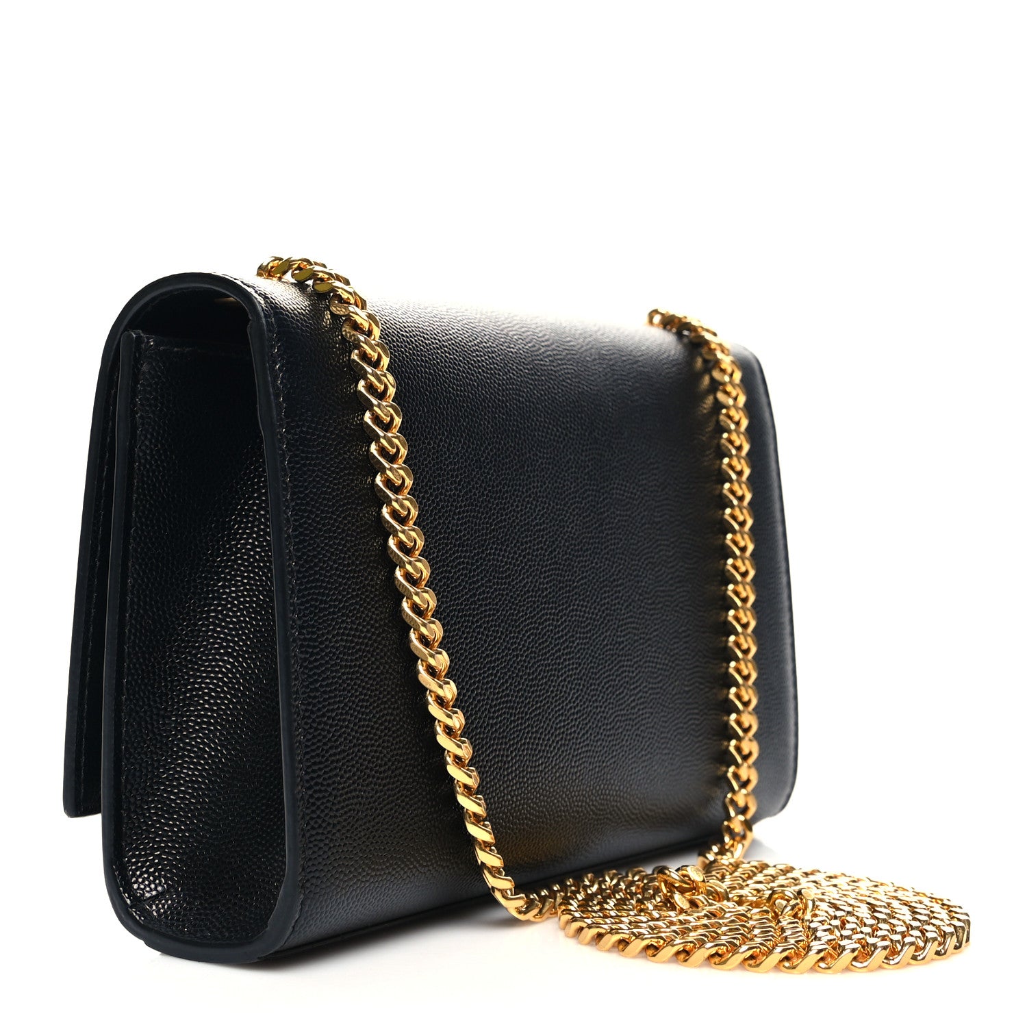 Saint Laurent Grain De Poudre Small Monogram Kate Satchel Black 2 of 9