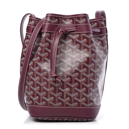 Goyard Goyardine Petit Flot Bucket Bag PM Burgundy 1 of 8