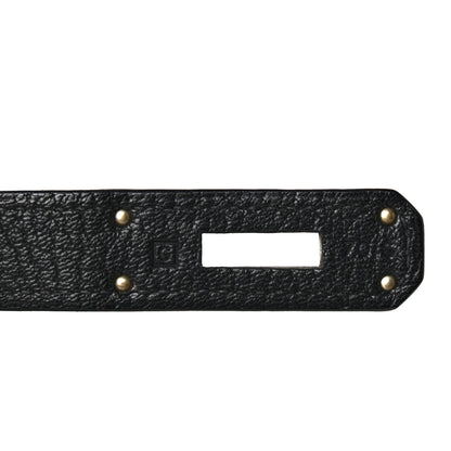 Hermes Chevre De Coromandel Kelly Sellier 32 Black 7 of 9