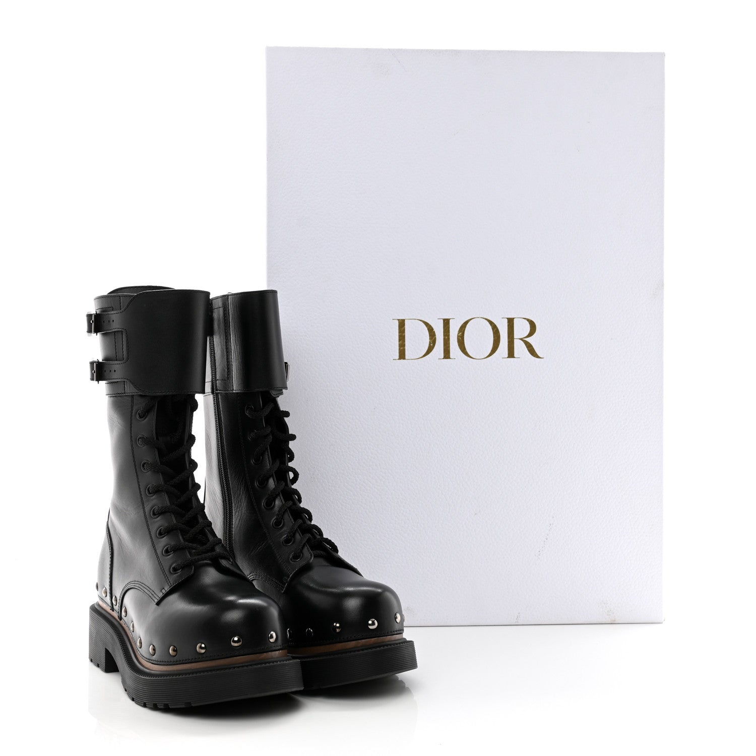 Christian Dior Calfskin Diorquake 25mm Combat Boots 36 Black 13 of 13