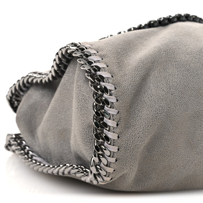 Stella McCartney Shaggy Deer Mini Lips Falabella Fold Over Tote Grey 9 of 12