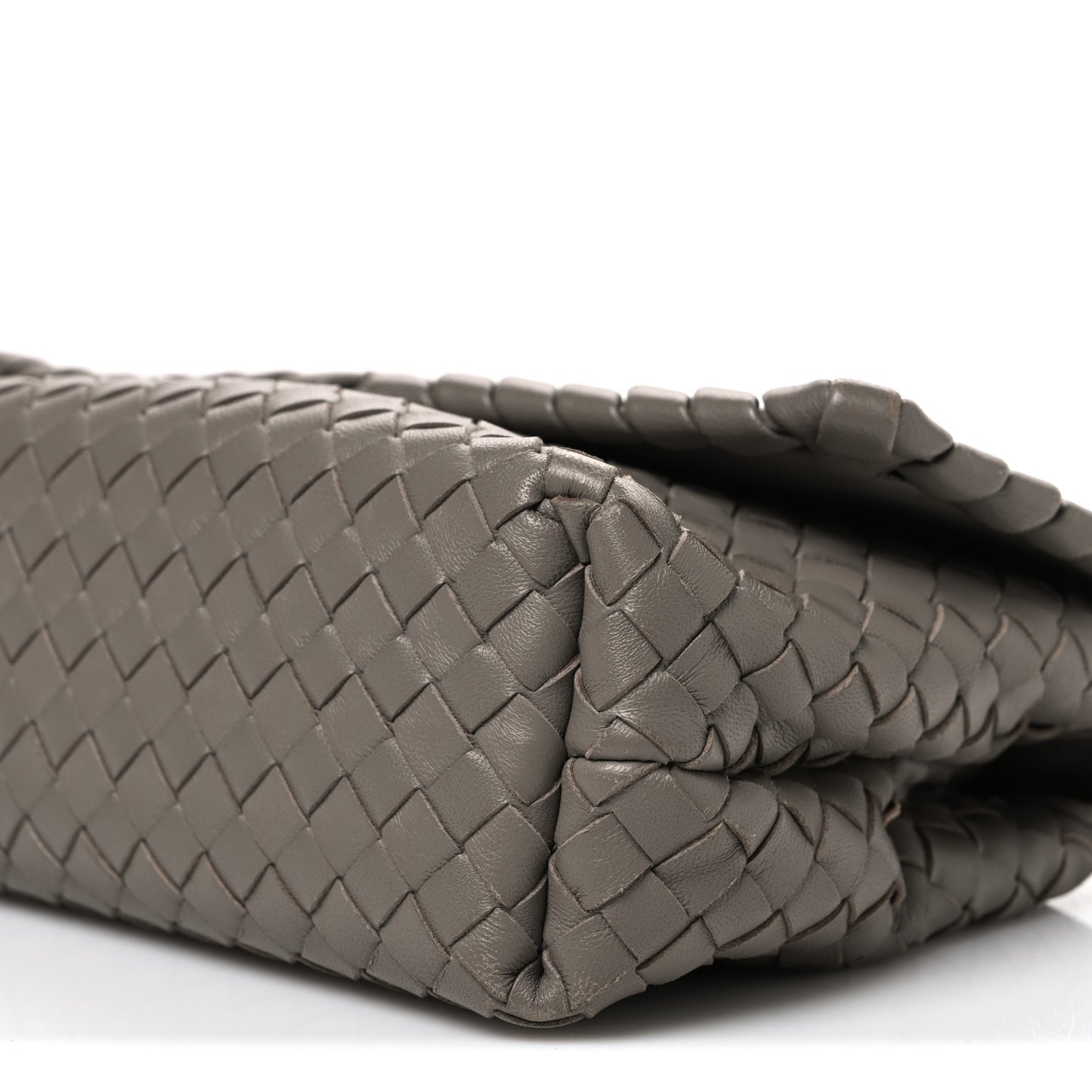Nappa Intrecciato Baby Olimpia Shoulder Bag Limestone