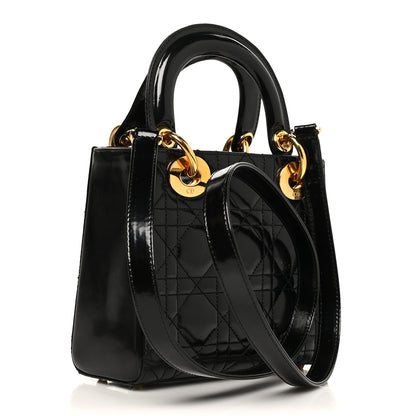 Christian Dior Patent Cannage Mini Lady Dior Black 3 of 7