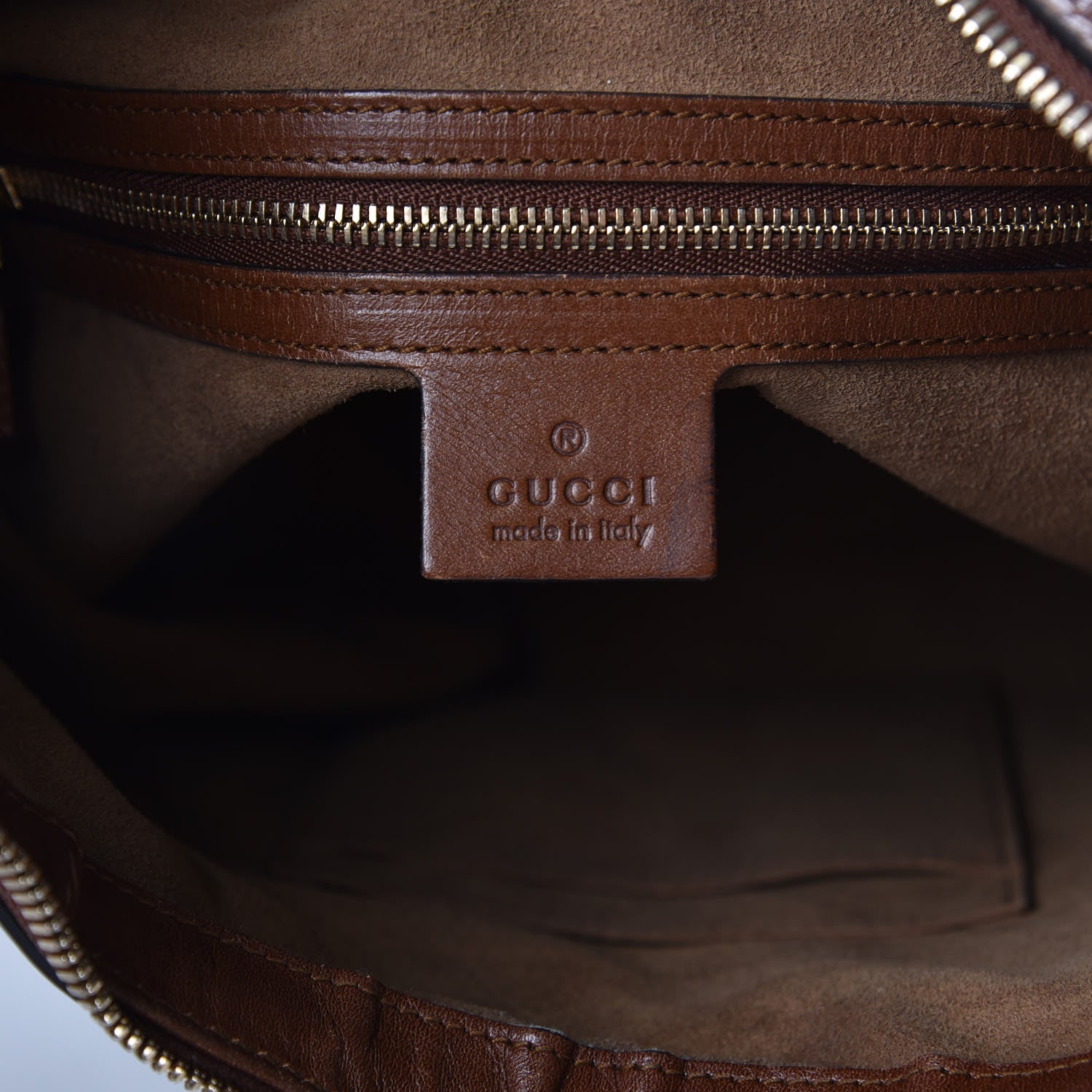 Gucci GG Supreme Monogram Linea A Hobo Brown 6 of 12