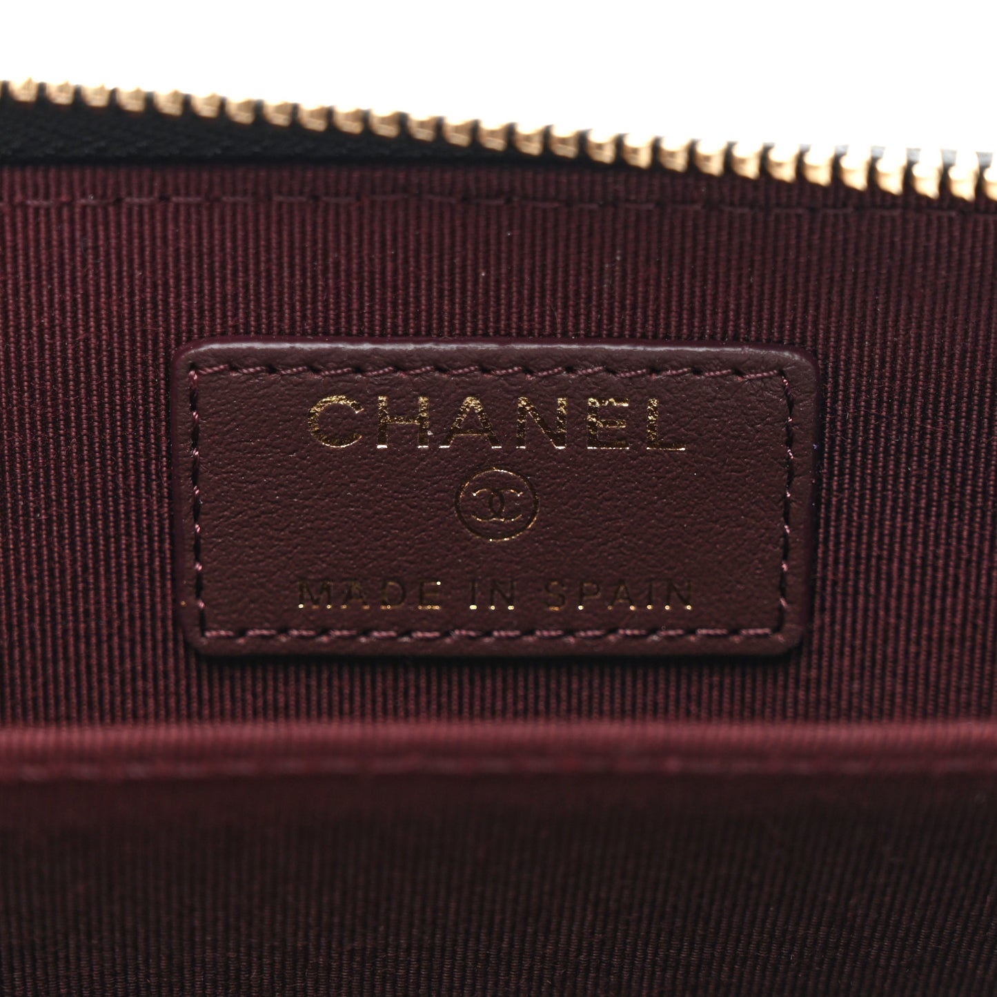 Caviar Quilted Zip Coin Purse Black