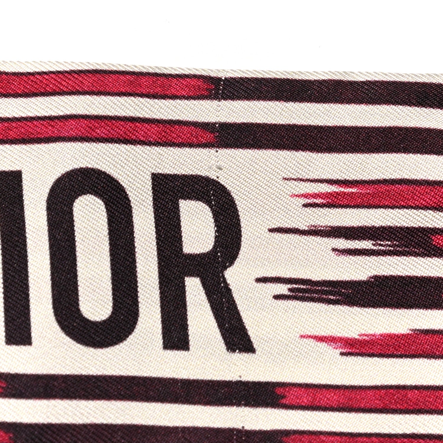 Christian Dior Silk Palm Tree Mitzah Scarf Fantasie Fond Rouge 4 of 4