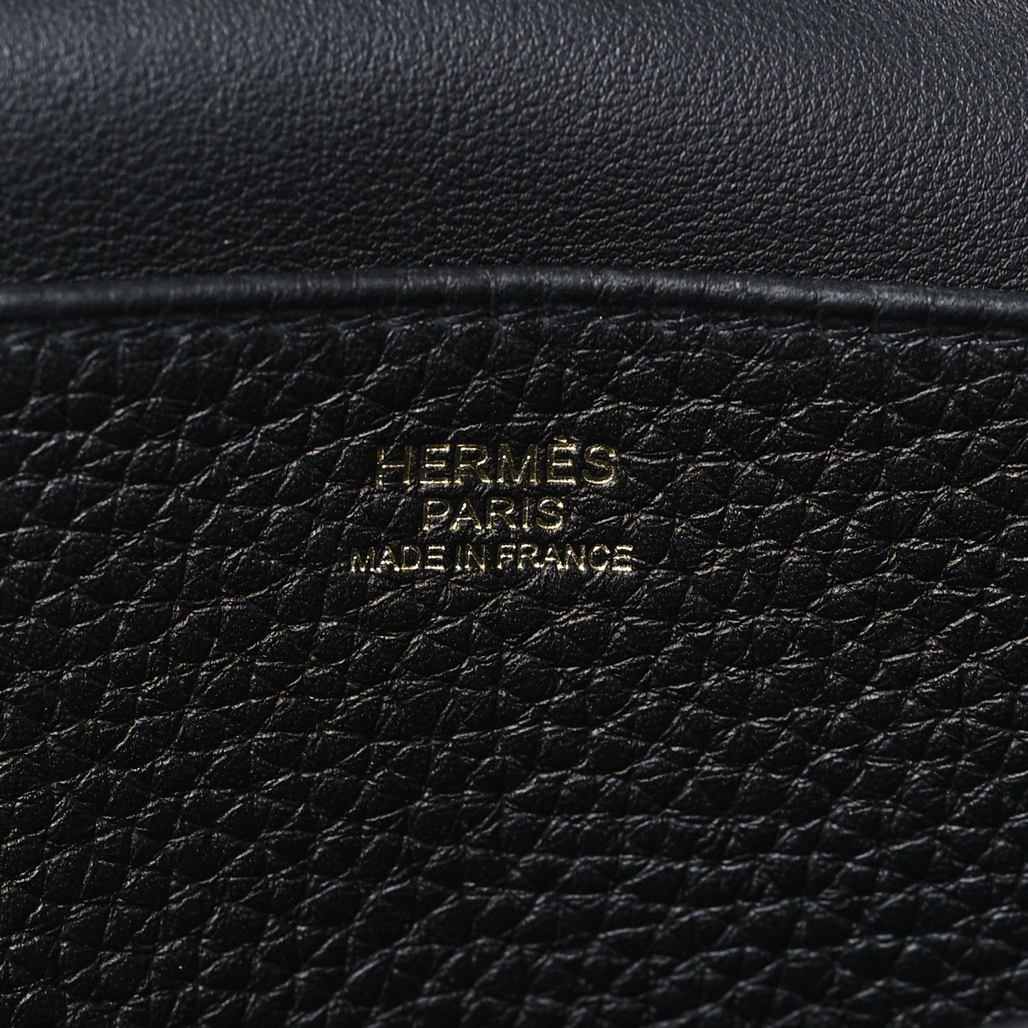 Hermes Taurillon Clemence Halzan 25 Black 6 of 10