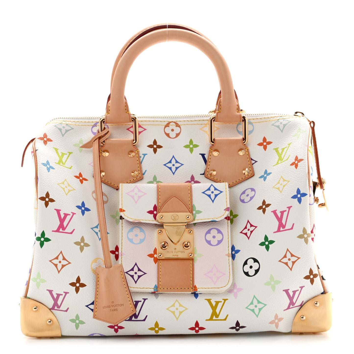 Monogram Multicolor Speedy 30 White