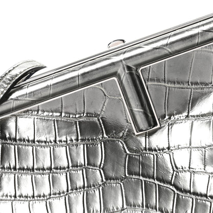 Fendi Crocodile Small Fendi First Silver 8 of 10