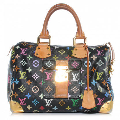 Louis Vuitton Monogram Multicolor Speedy 30 Black 1 of 9