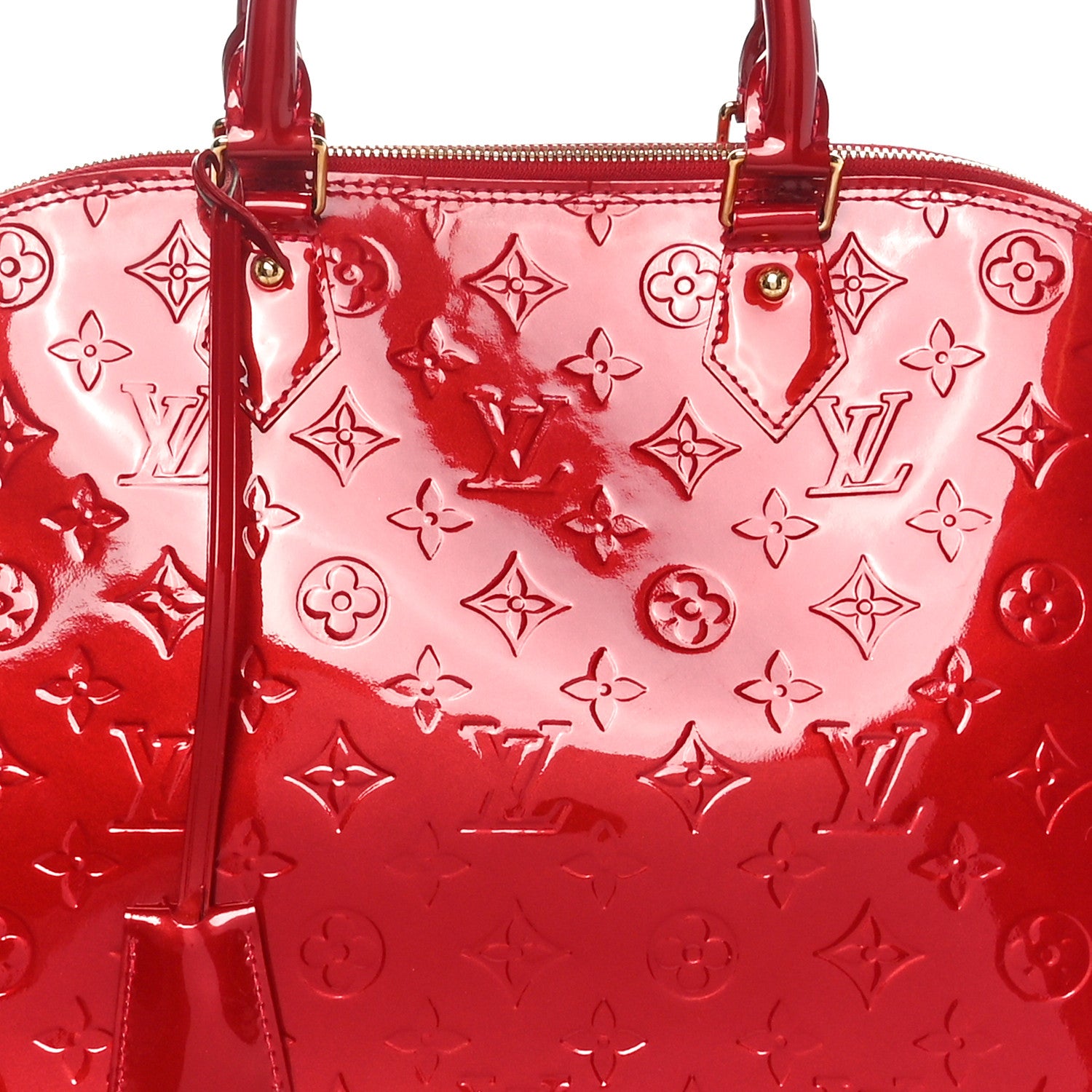 Louis Vuitton Vernis Alma GM Pomme D'Amour 8 of 10