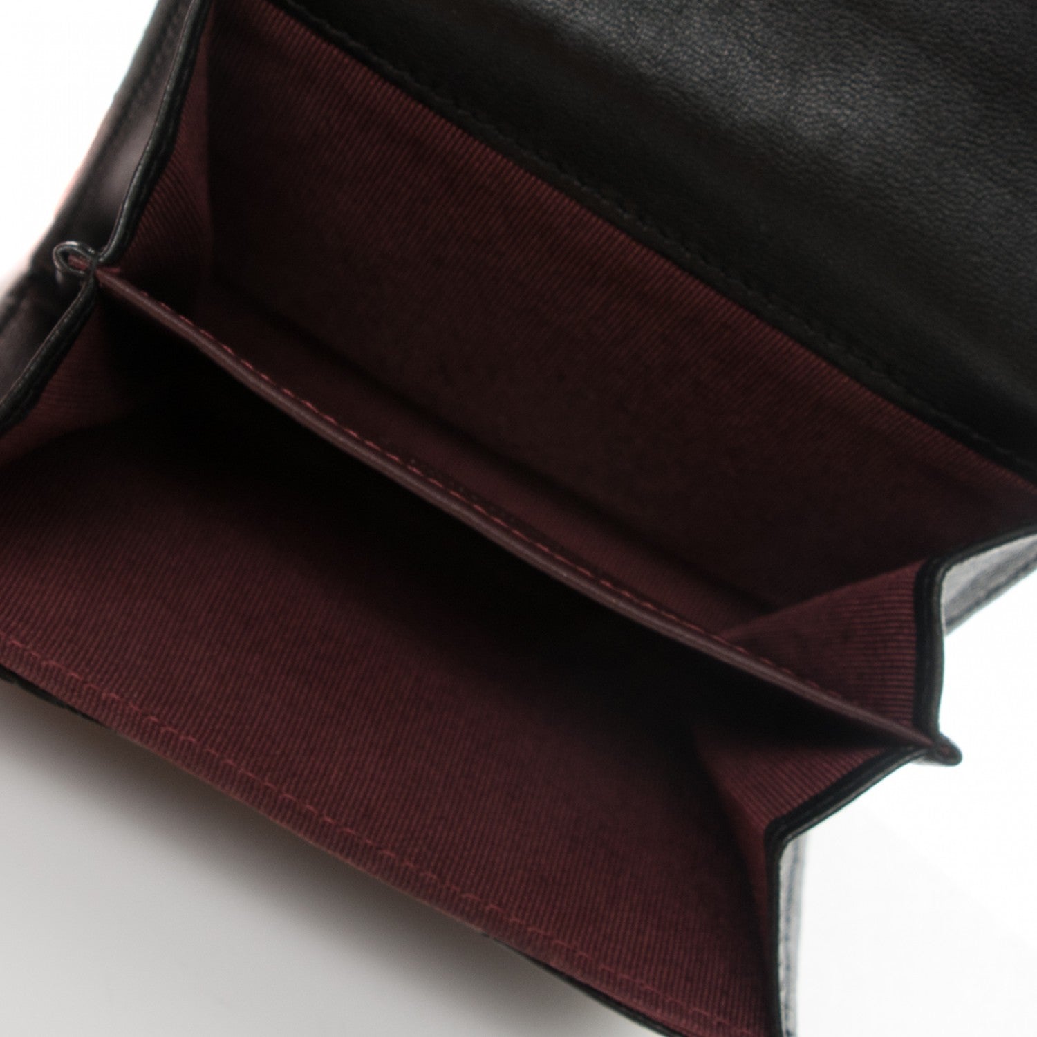 Chanel Lambskin Quilted Flap Card Holder Wallet Black 6 of 7