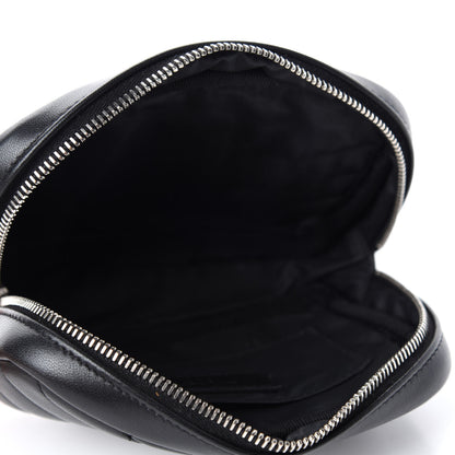 Saint Laurent Lambskin Y Quilted Monogram Loulou Cosmetic Case Black 5 of 8
